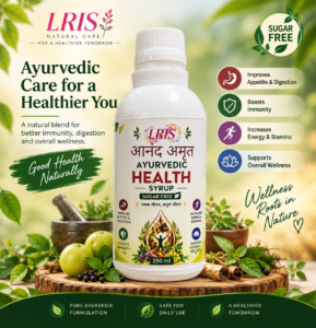 LRIS आनंद अमृत Ayurvedic Health Syrup | Sugar Free | 250 ml