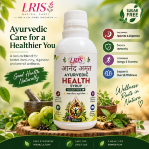 LRIS आनंद अमृत Ayurvedic Health Syrup | Sugar Free | 250 ml
